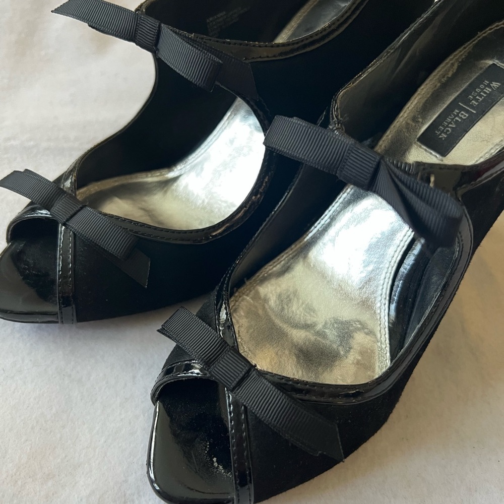 WHBM heels 7.5 in Black